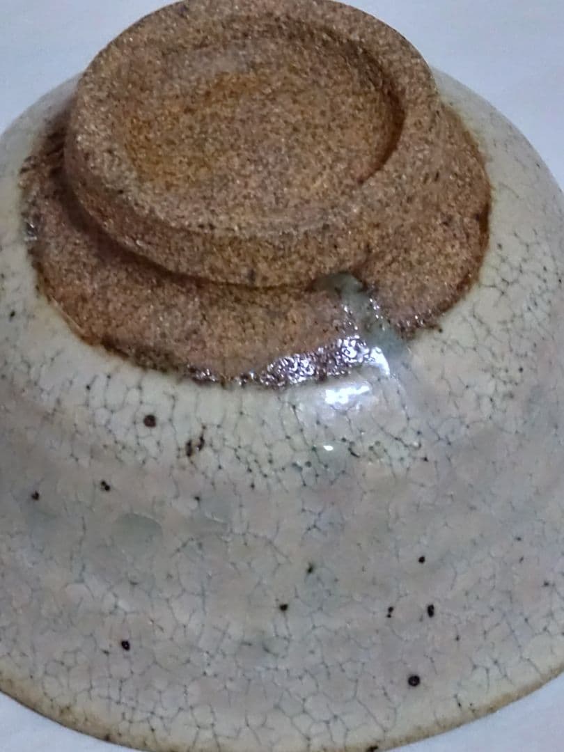 茶道具　古物　粉引唐津　抹茶碗