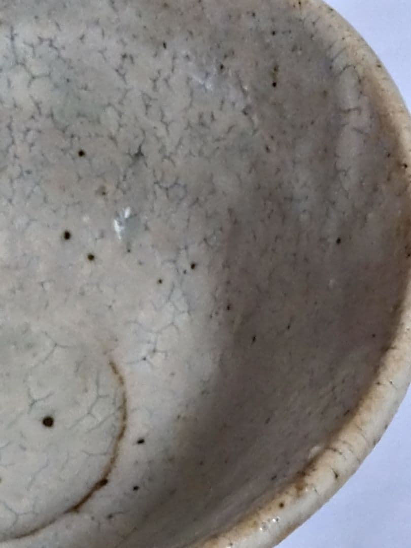 茶道具　古物　粉引唐津　抹茶碗