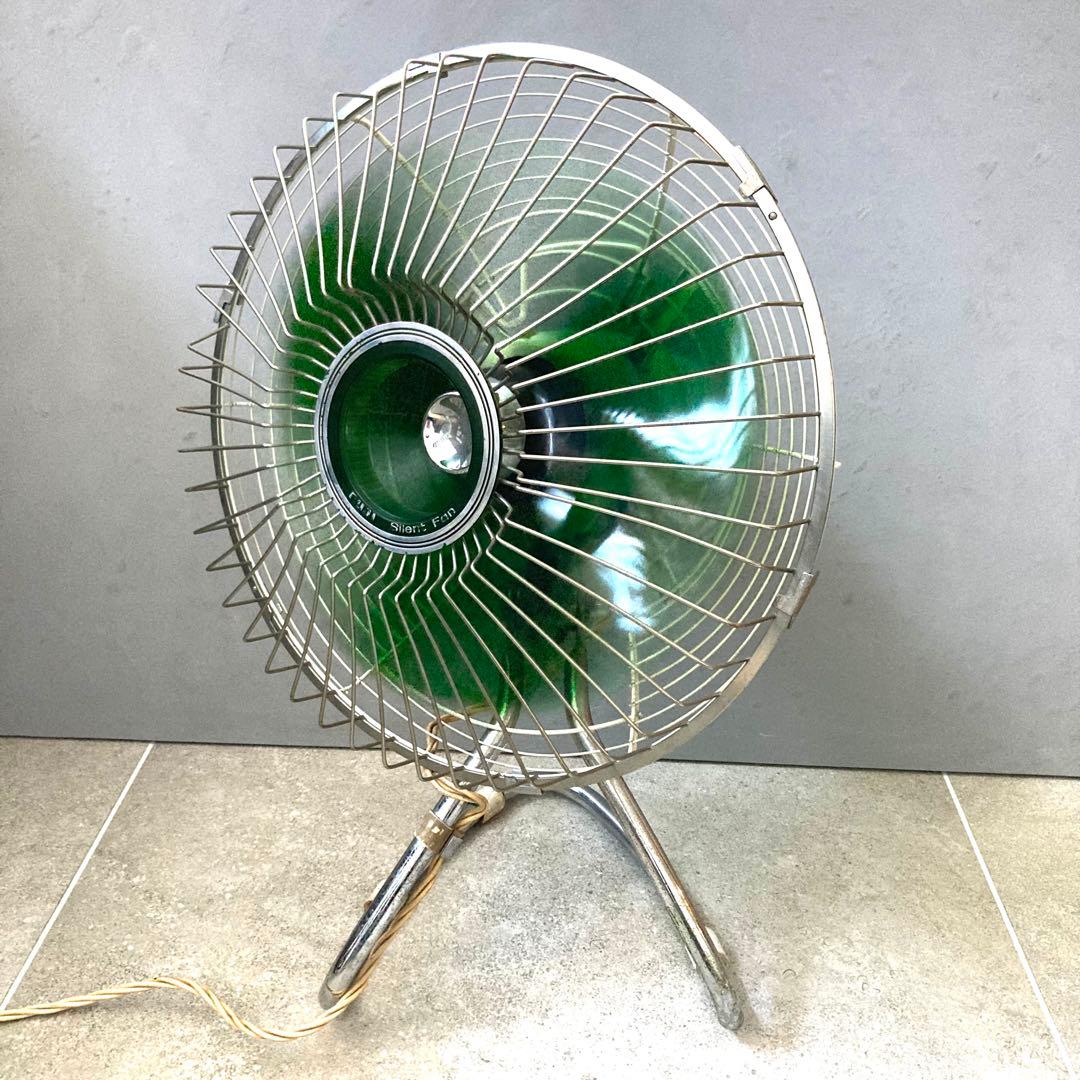 昭和レトロ 富士電機 サイレントファン 扇風機 3枚羽 レトロ家電