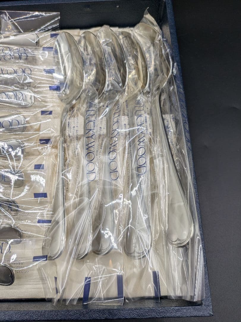 B【未使用品】LUCKYWOOD カトラリーセット 計25本 ステンレス