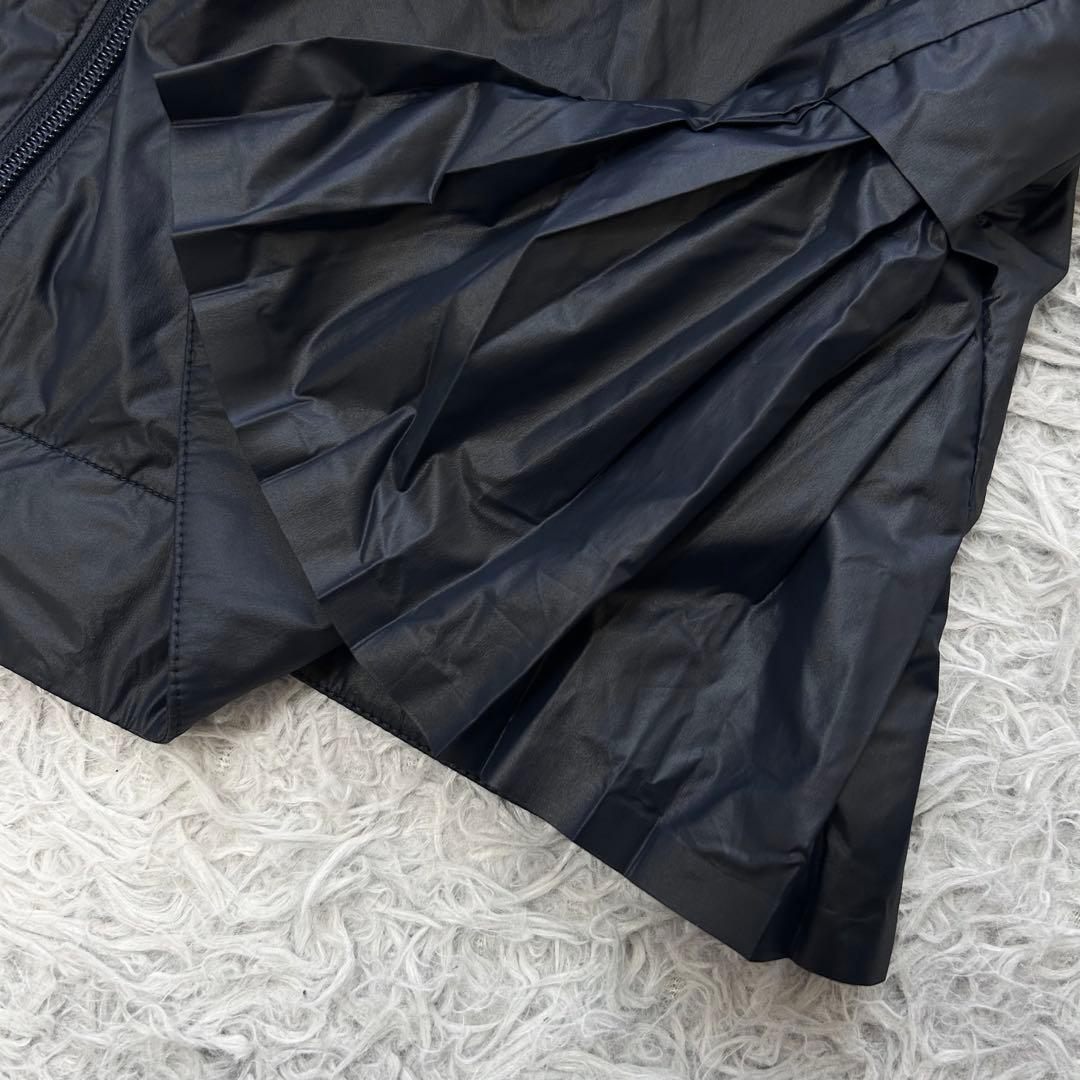 新品　パーリーゲイツ　ワンピース　中綿　ネイビー　フーディ　防寒　サイズ1