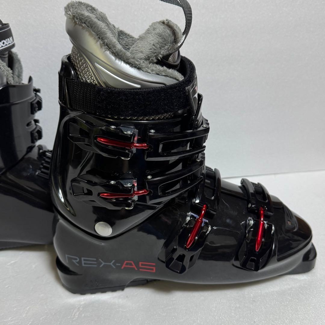 未使用REDXAMスキー ブーツ 28cm黒色初心者格安処分エントリー軽量モデル