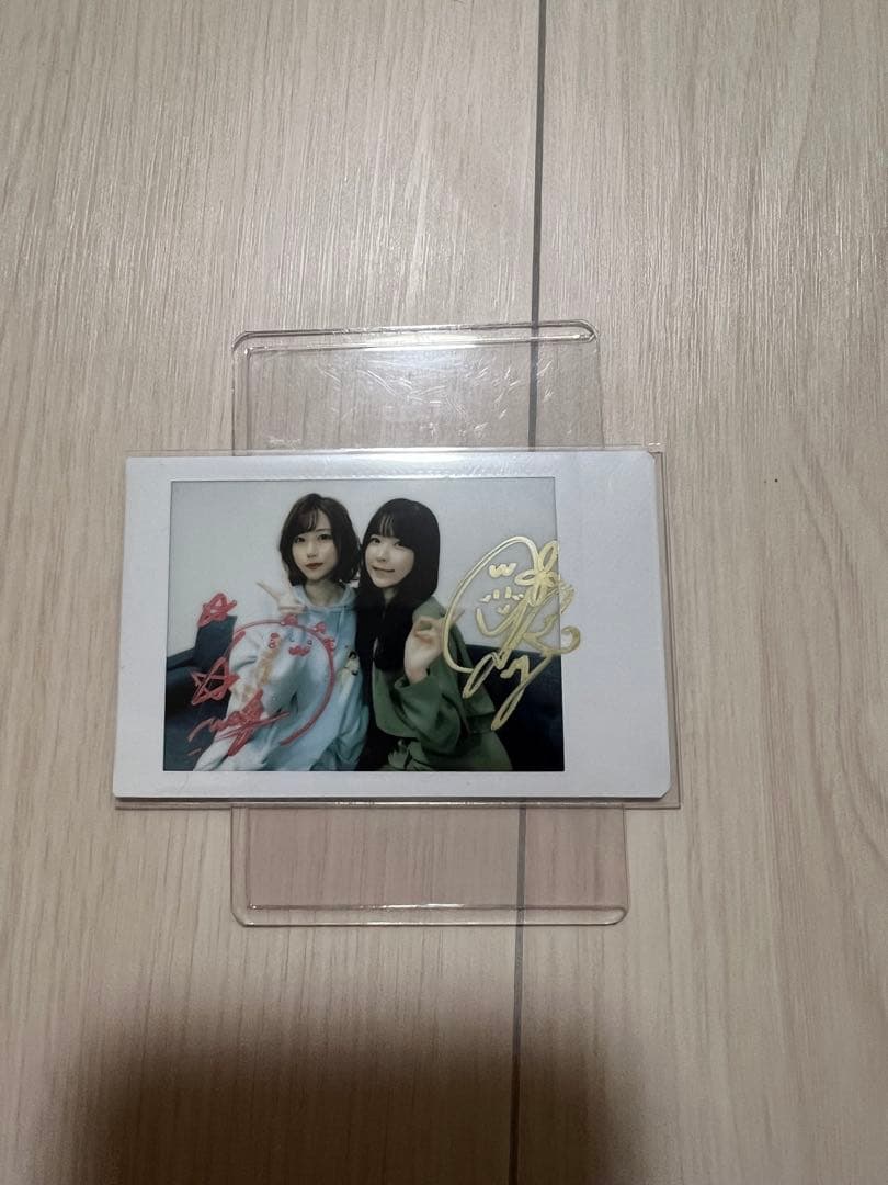 土屋李央　安齋由香里　サイン入りチェキ