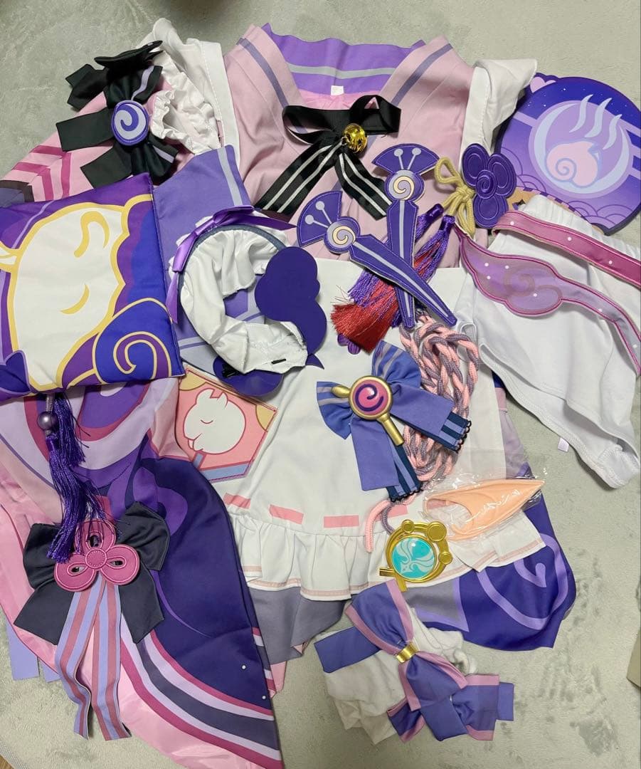 原神 夢見月瑞希 コスプレ衣装 XS 靴・うちわ付き