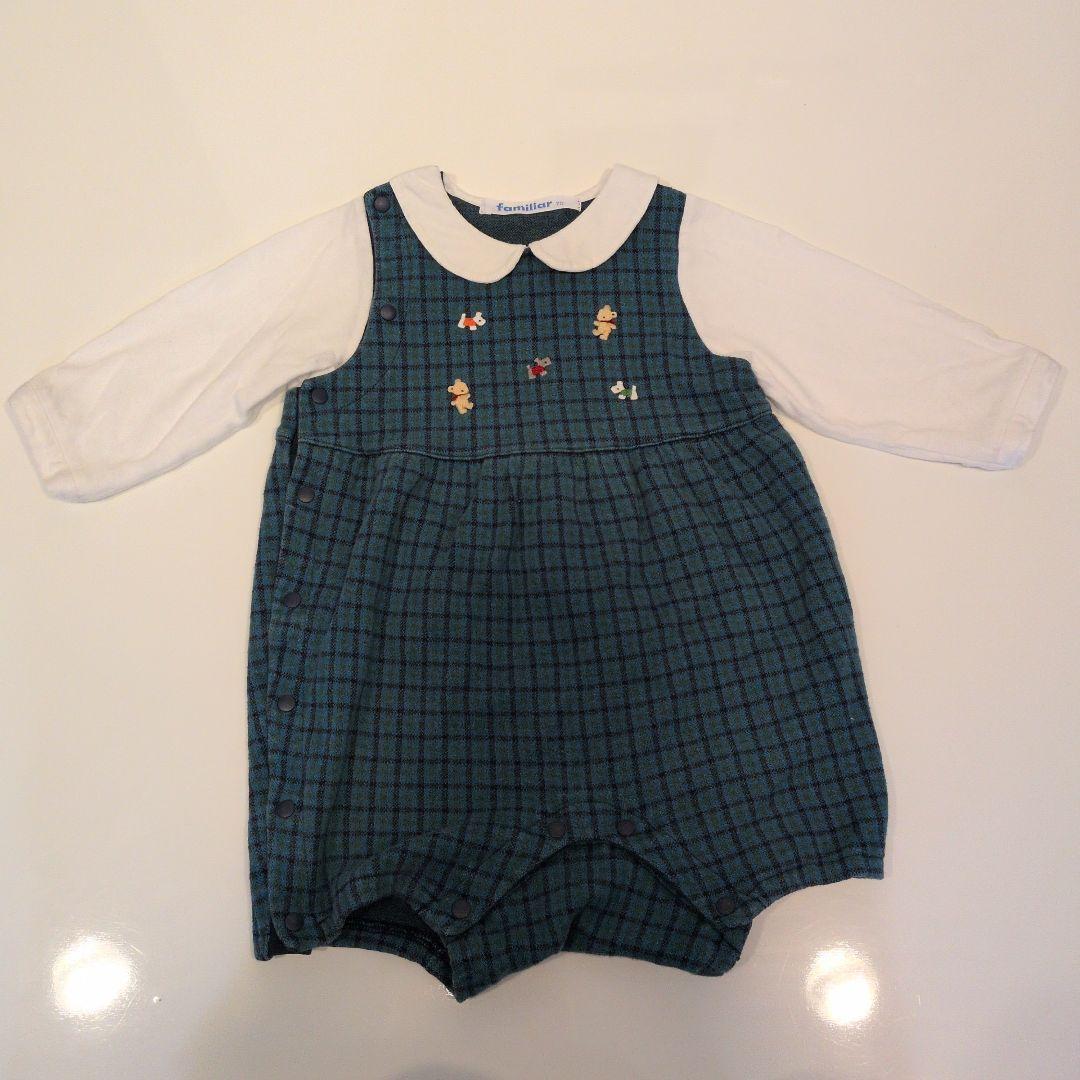familiar 長袖ロンパース 70　美品✨️