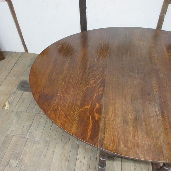 イギリス アンティーク 家具 大きな ゲートレッグテーブル 英国 6157e