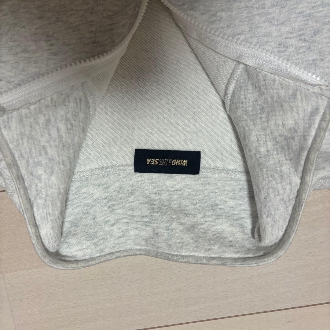 WIND AND SEA ハーフジップ　スウェット グレー　L