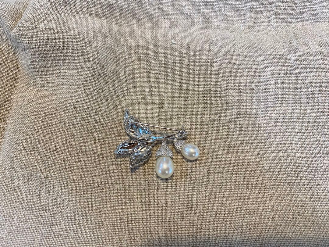 MIKIMOTO ミキモト　パール　ブローチ　どんぐり　卒業式入学式にも