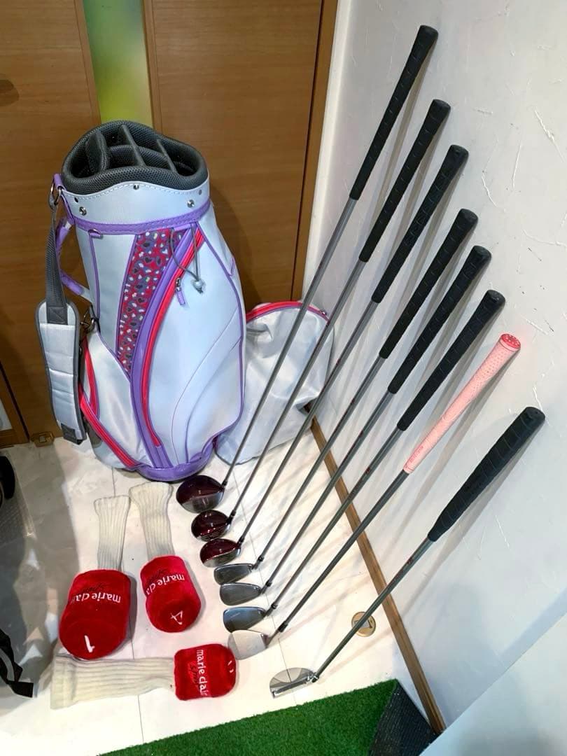 豪華　レディースゴルフクラブ セット　マリクレール　バッグ/イグニオ　優しい