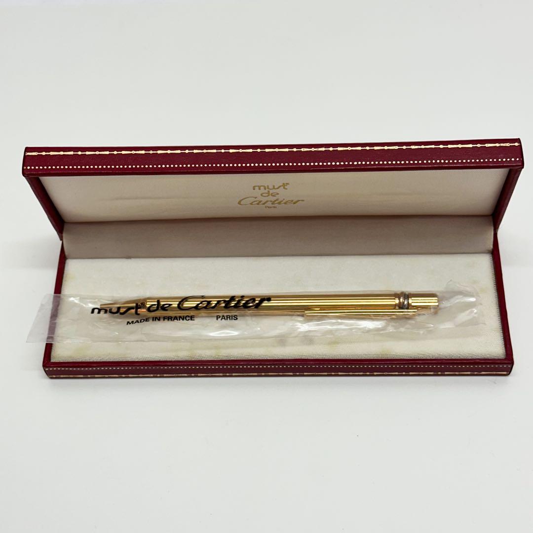 未使用 カルティエ マスト ボールペン ゴールド