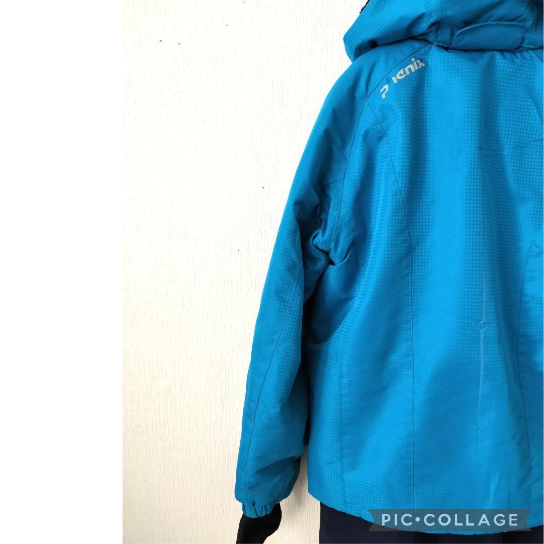 美品☆phenix アルペンモデル　スキーウェア ボーイズ130 青紺　上下