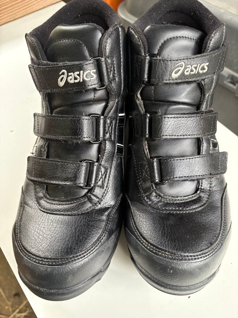 値下げASICS ブラック ハイカット 安全靴 ウィンジョブ CP302