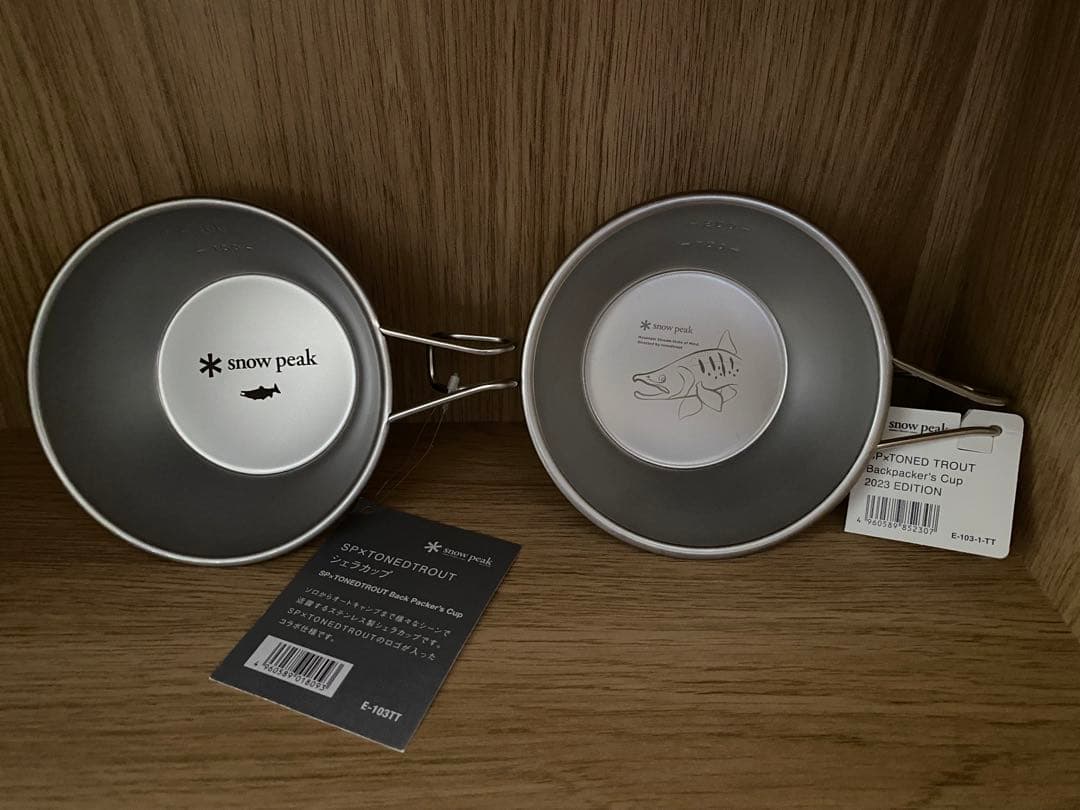 限定スノーピークシェラカップ2個　トーンドトラウト  TONEDTROUTコラボ