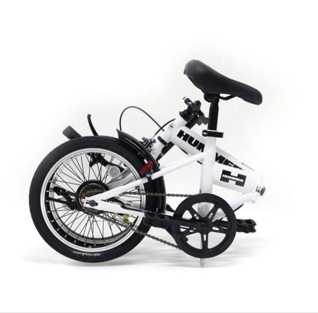 【新品未使用】HUMMER ハマー MG-HM16N-WH 折り畳み自転車 白
