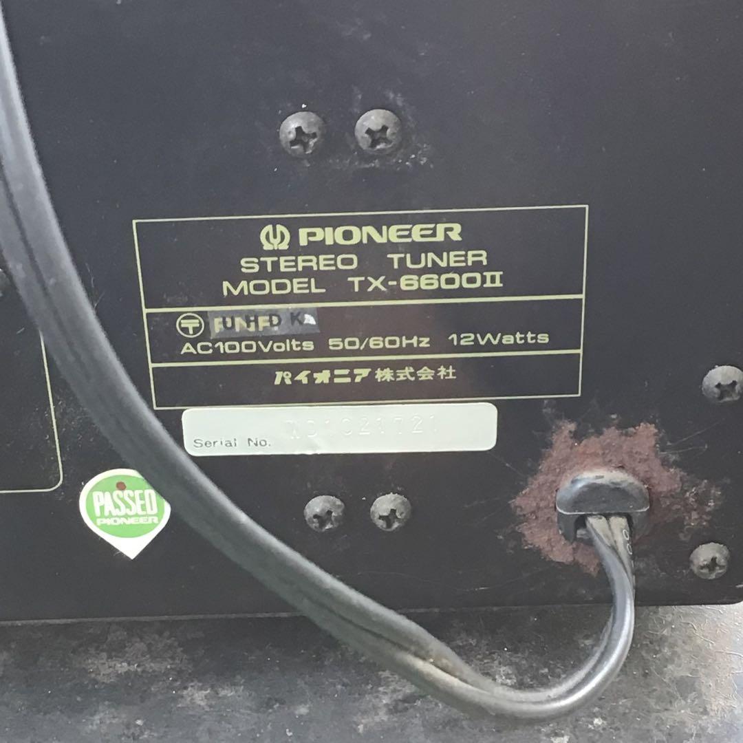 Pioneer オーディオ機器　パタパタ時計　セット チューナー　デッキ　アンプ