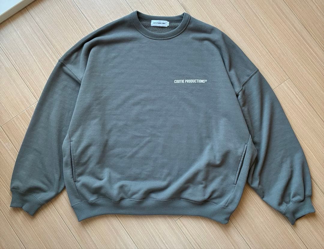 cootie Dry Tech Oversized Sweat Crew グレー
