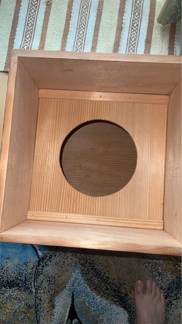 唐銅朝鮮風炉真形釜添　和田美之助 造　共箱　茶器茶道具　風炉釜　切合風炉　切合釜