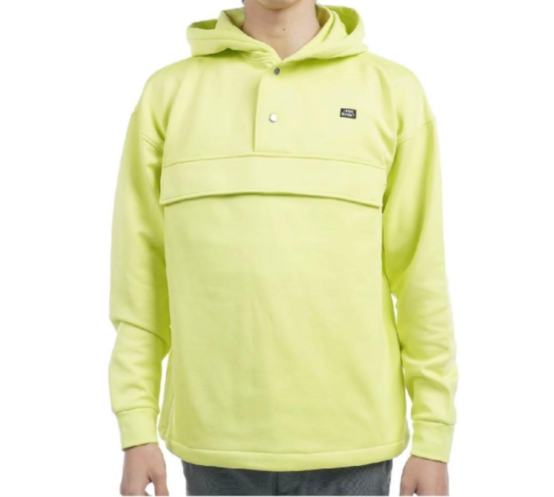 新品 パーリーゲイツ ジャックバニー ソフトタッチ 裏起毛パーカー(6)LL/黄