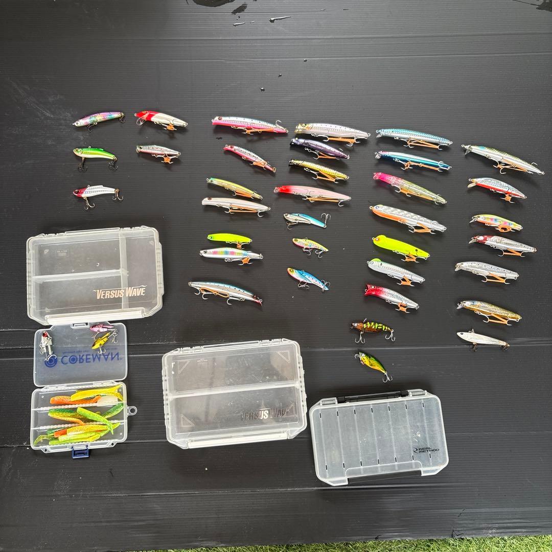 シーバスルアーセット　38個　ルアーケース付き