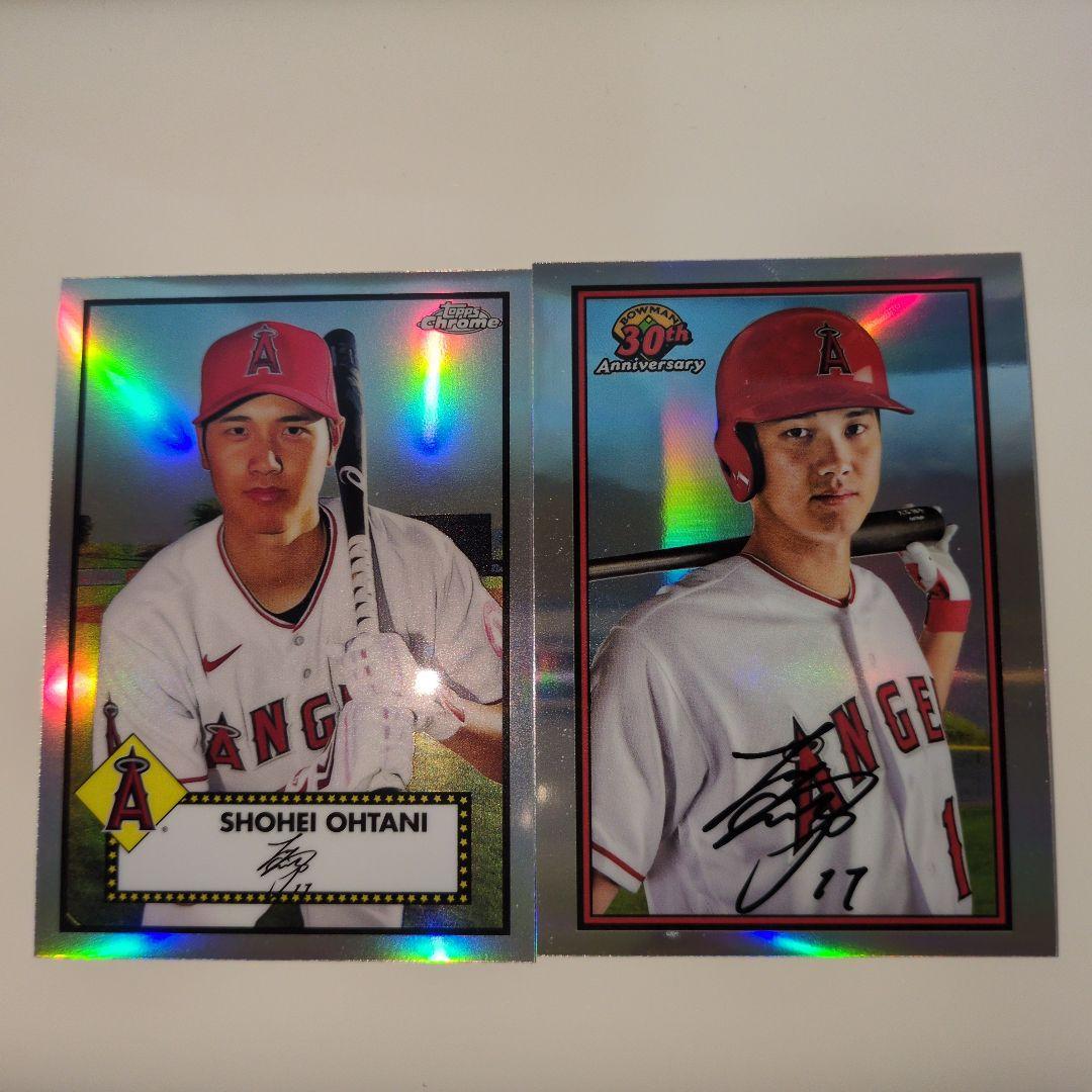 大谷翔平プリントサインカード2枚