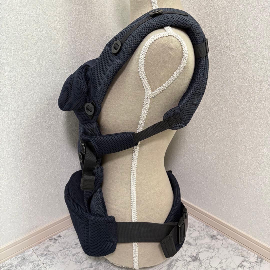 美品✨清潔✨手洗い済✨エールべべ ベビーキャリア　メッシュコンパクト