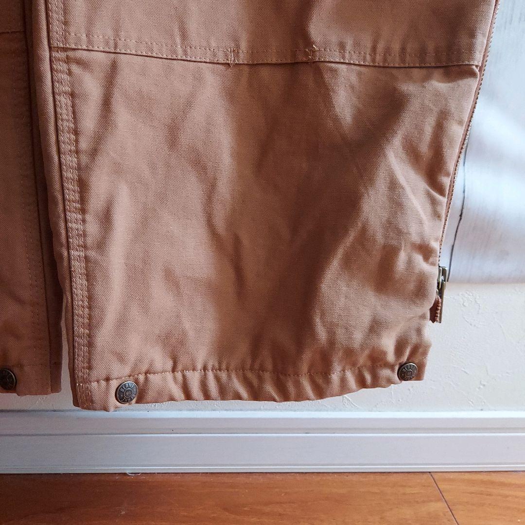 【BERNE】希少 ベルン 企業刺繍 ダック地 オーバーオール 2XL 茶