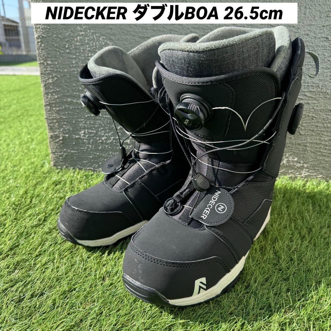 良品 ナイデッカー ダブルBOA TRANSIT スノボブーツ 26.5cm