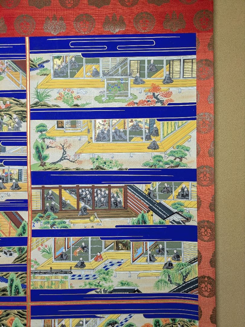 親鸞聖人御絵伝 表具 西本願寺紋