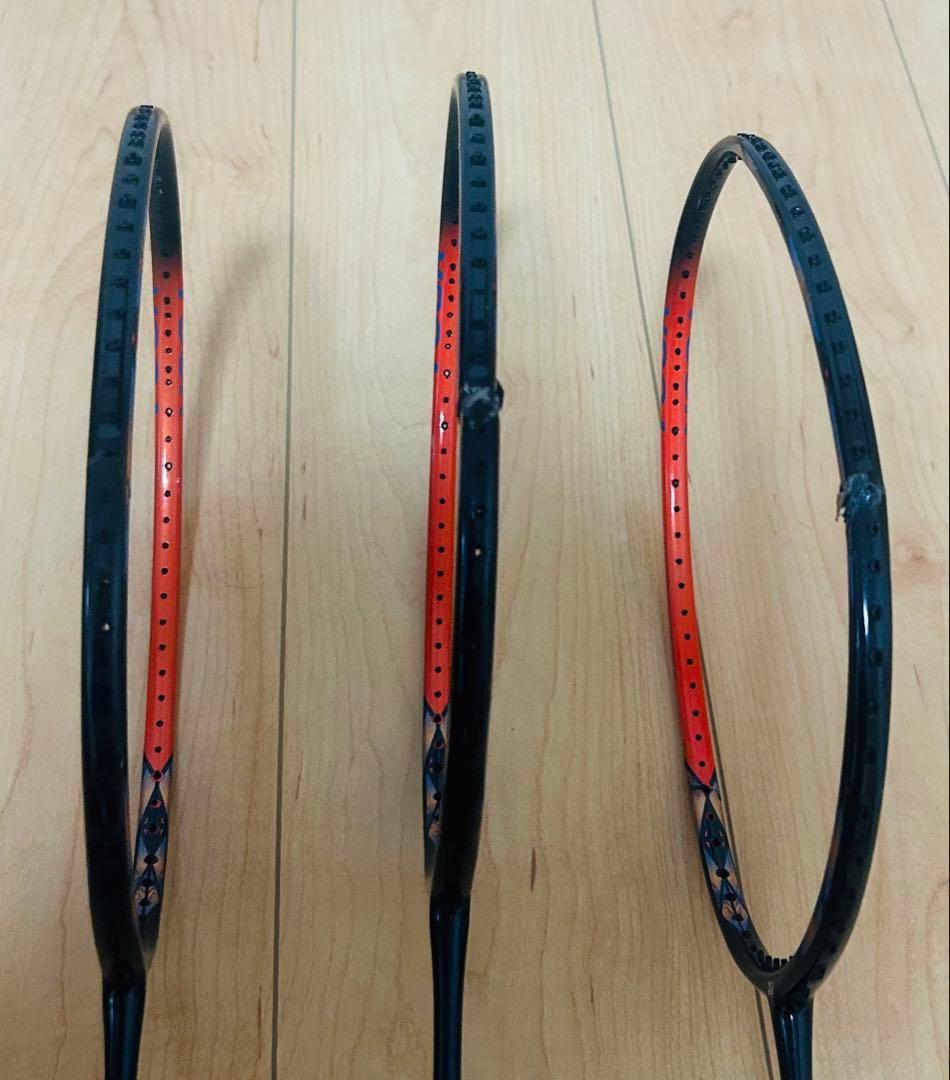 【ジャンク品】アストロクス 77ツアー　３本まとめ売り バドミントンラケット