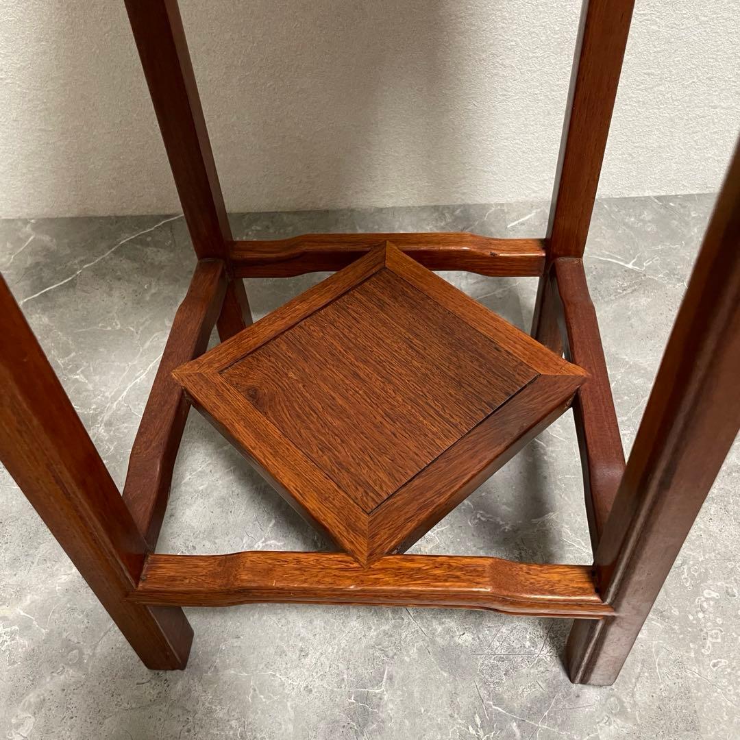 螺鈿細工 唐木　木工象嵌 花台　盆栽台