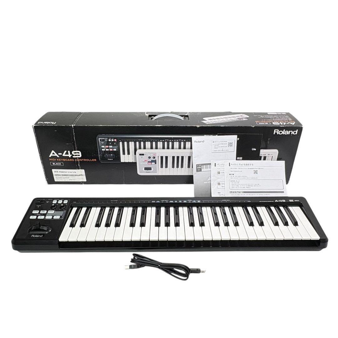 ローランド MIDIキーボードコントローラー A-49 ブラック 49鍵 BK