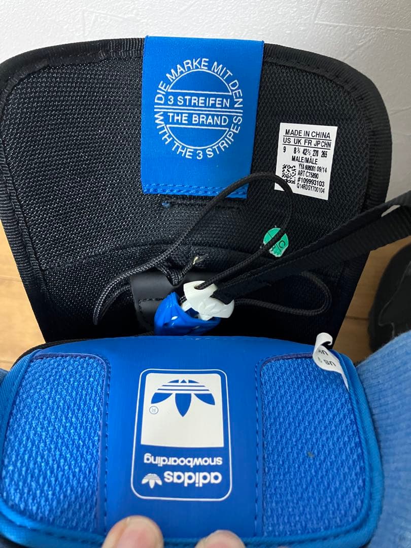 美品 adidas スノーボードブーツ ZX500 27cm 黒/青