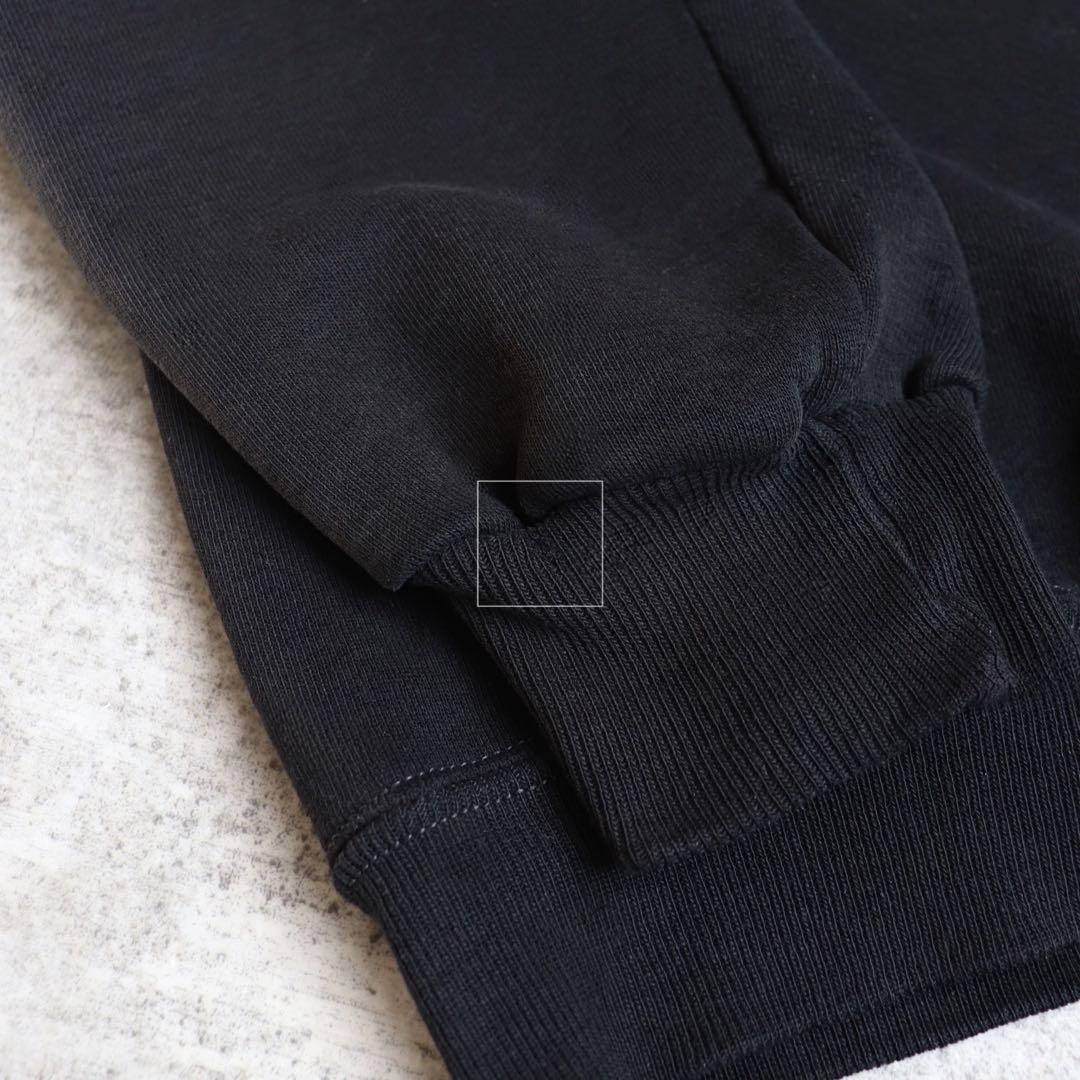 70s 80s ブラック Russell ラッセル 無地スウェット ヴィンテージ