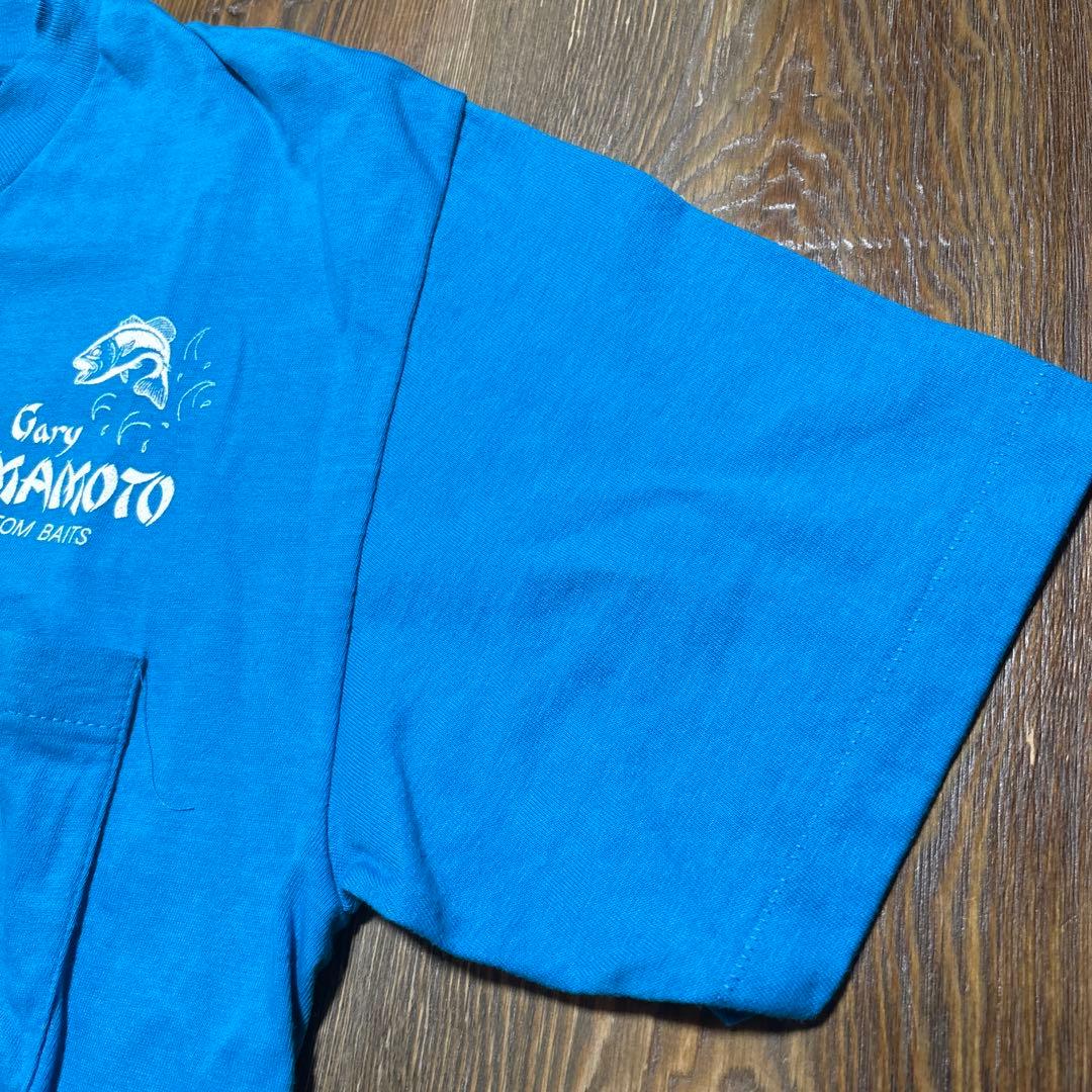 極レアヴィンテージ GaryYAMAMOTOサイン入Tシャツ バスフィッシングM