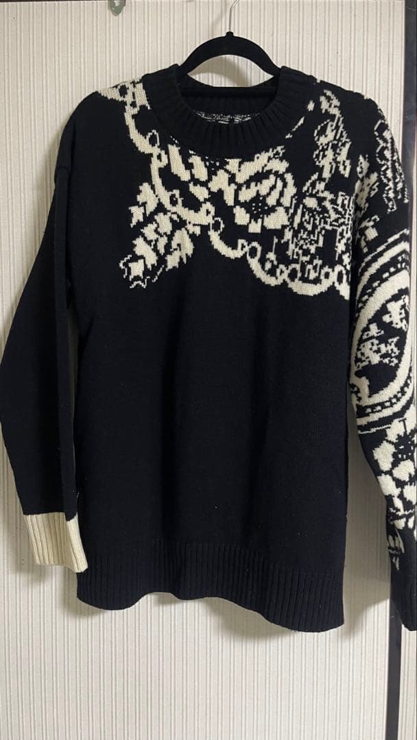 sacai サカイ floral pullover knit sweater 2
