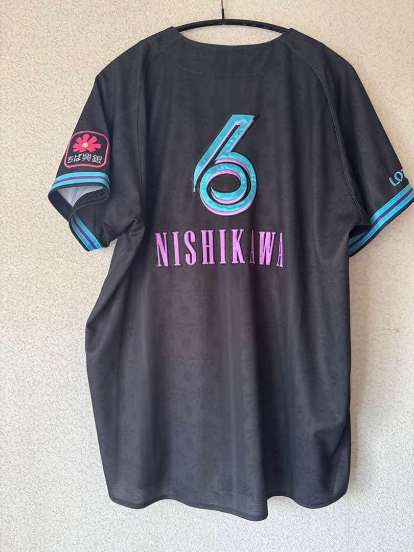 千葉ロッテマリーンズ　bsw 西川史礁　ユニフォーム　2025 Oサイズ