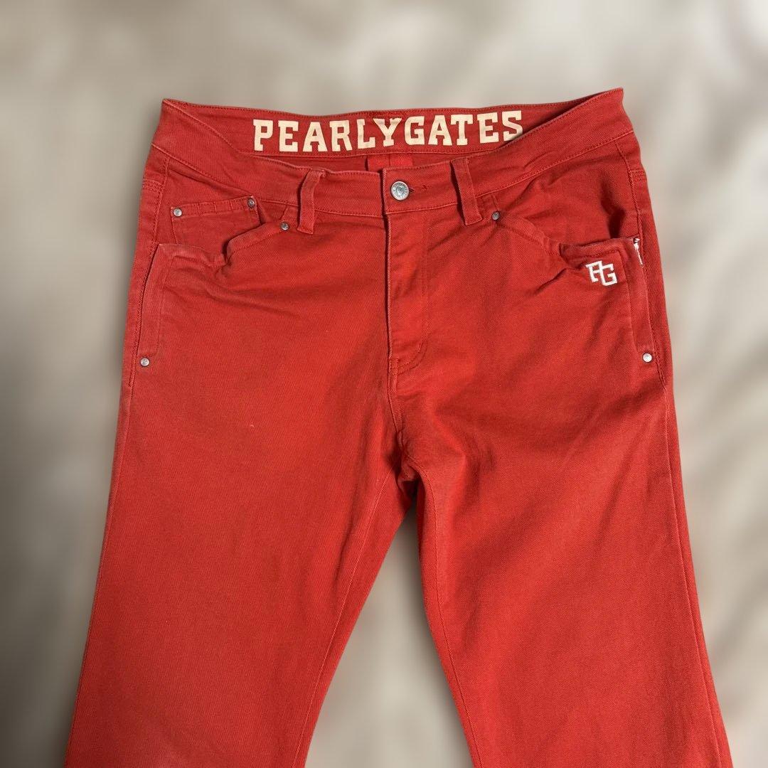 PEARY GATES ゴルフパンツ ストレッチ サイズ4 レッド 赤