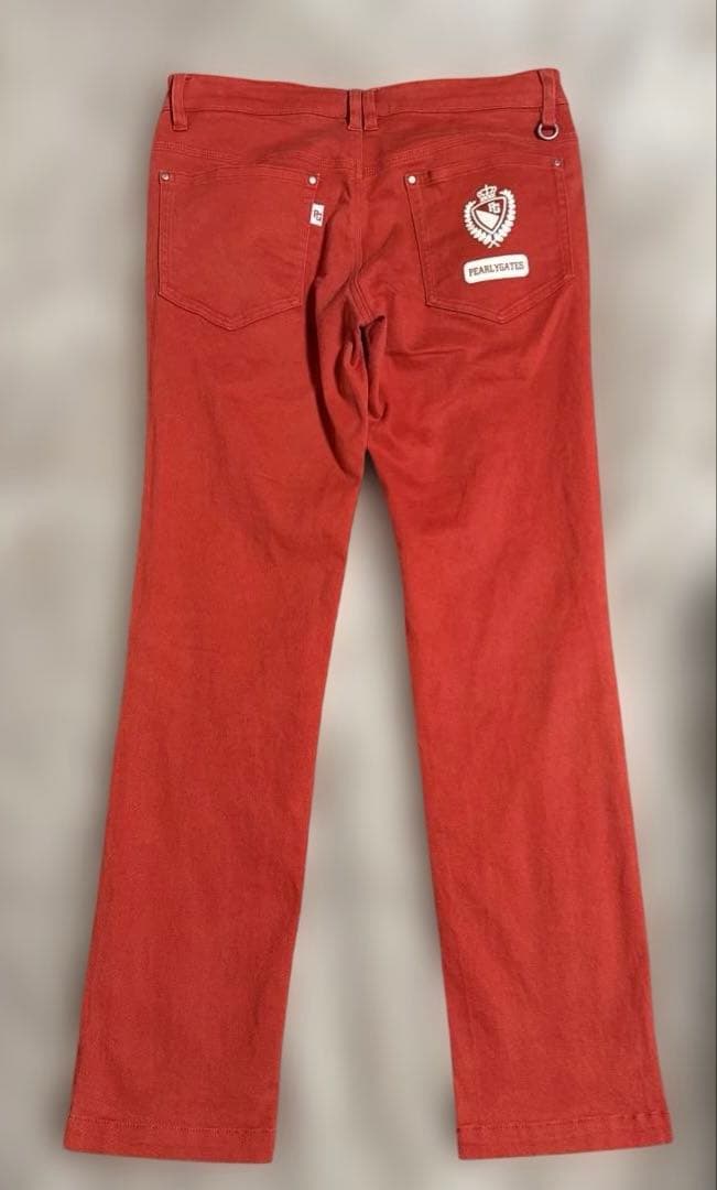 PEARY GATES ゴルフパンツ ストレッチ サイズ4 レッド 赤