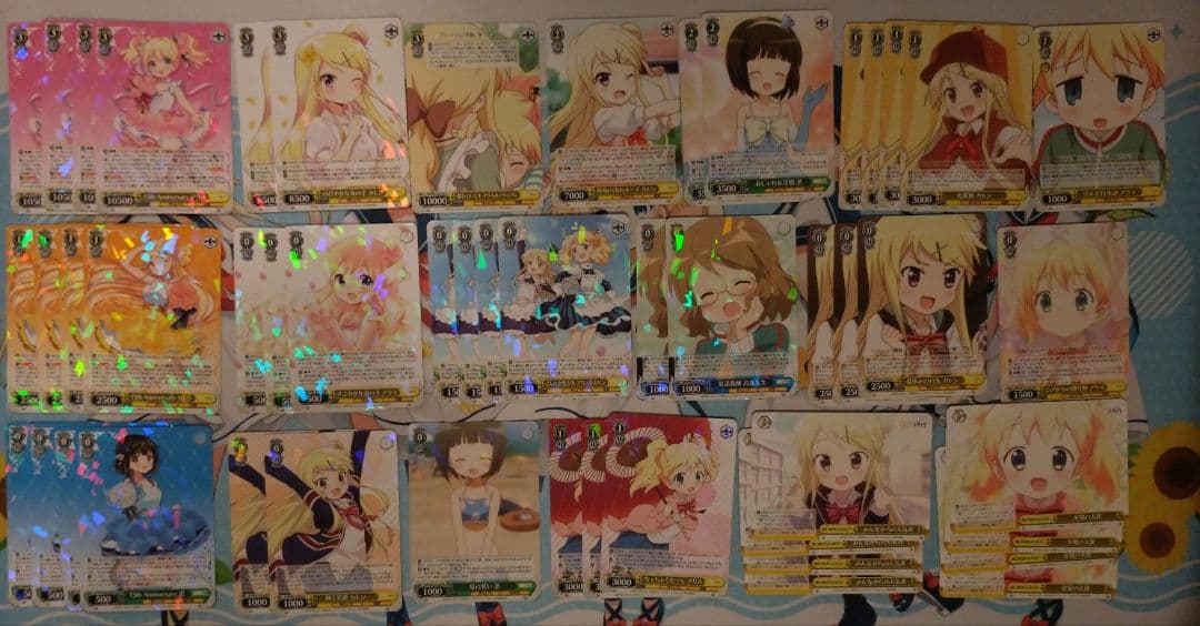 ヴァイスシュヴァルツ　きんいろモザイク　8枝デッキ＋交換用パーツセット