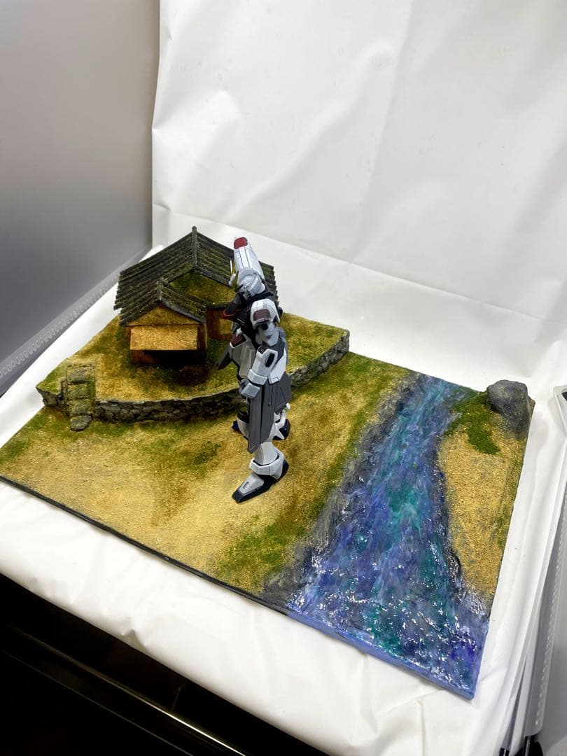 ジオラマベース　260106 のほほんとした家　ガンプラ　Diorama 台座