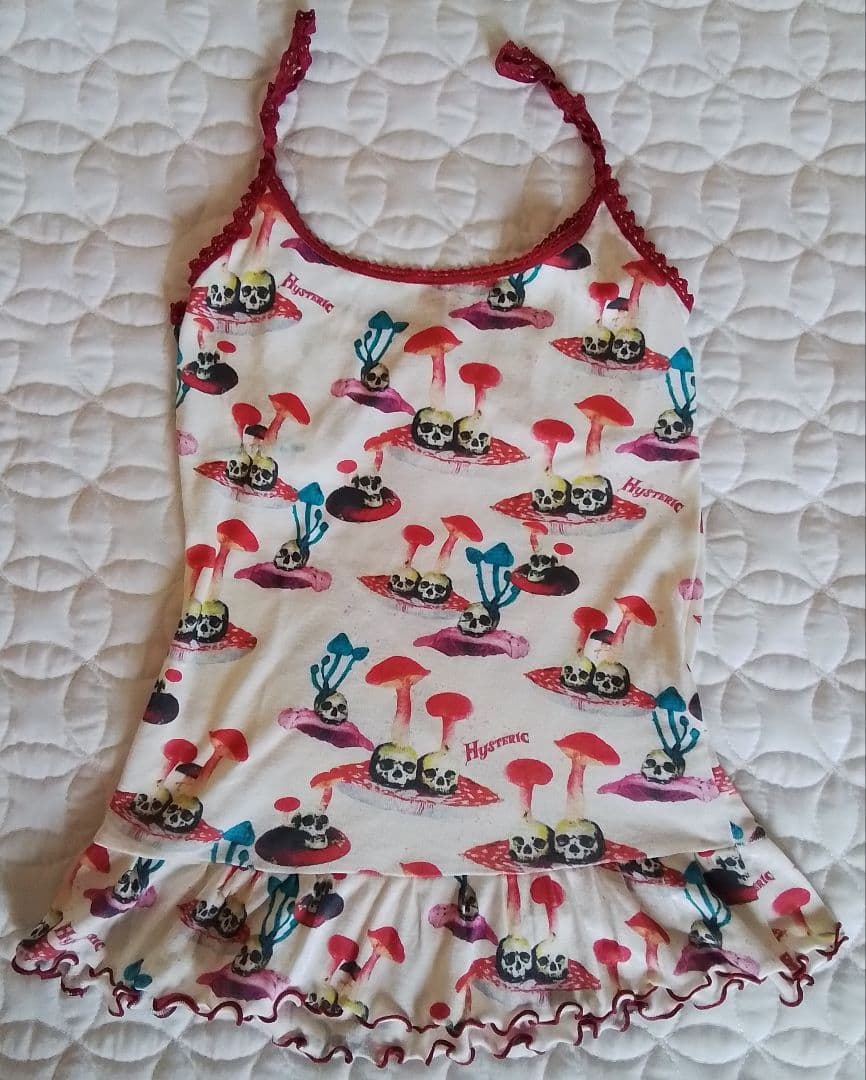 Hysteric Glamour スカル マッシュルーム キャミ2点 ※難あり