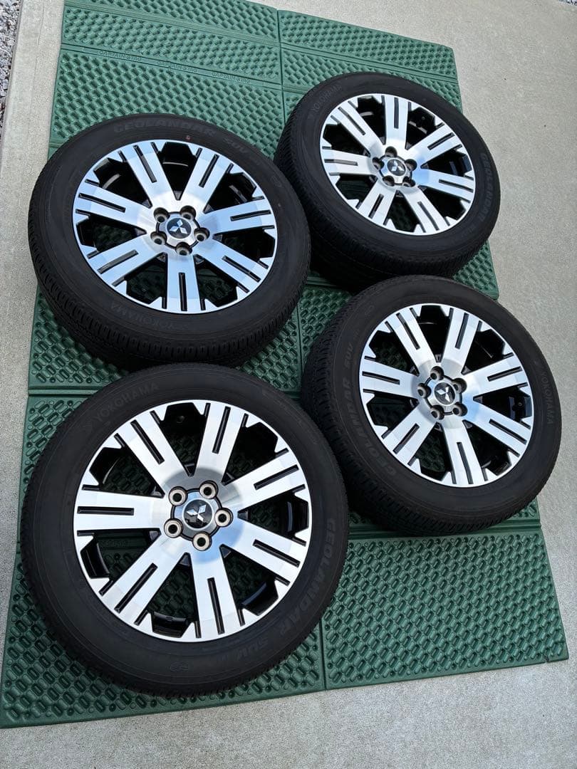 【魔王】デリカd5 純正タイヤホイール18インチ4本　純正ナット20本