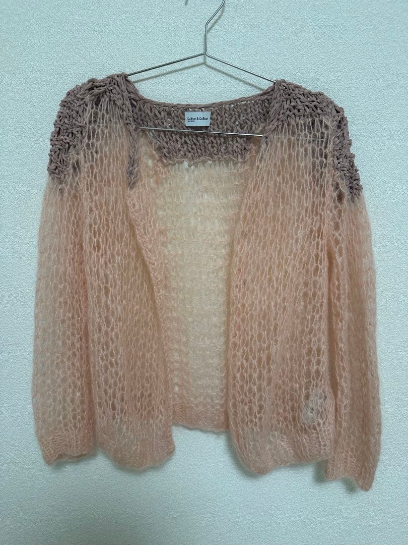 【美品】GUDRUN&GUDRUN モヘアニットカーディガン