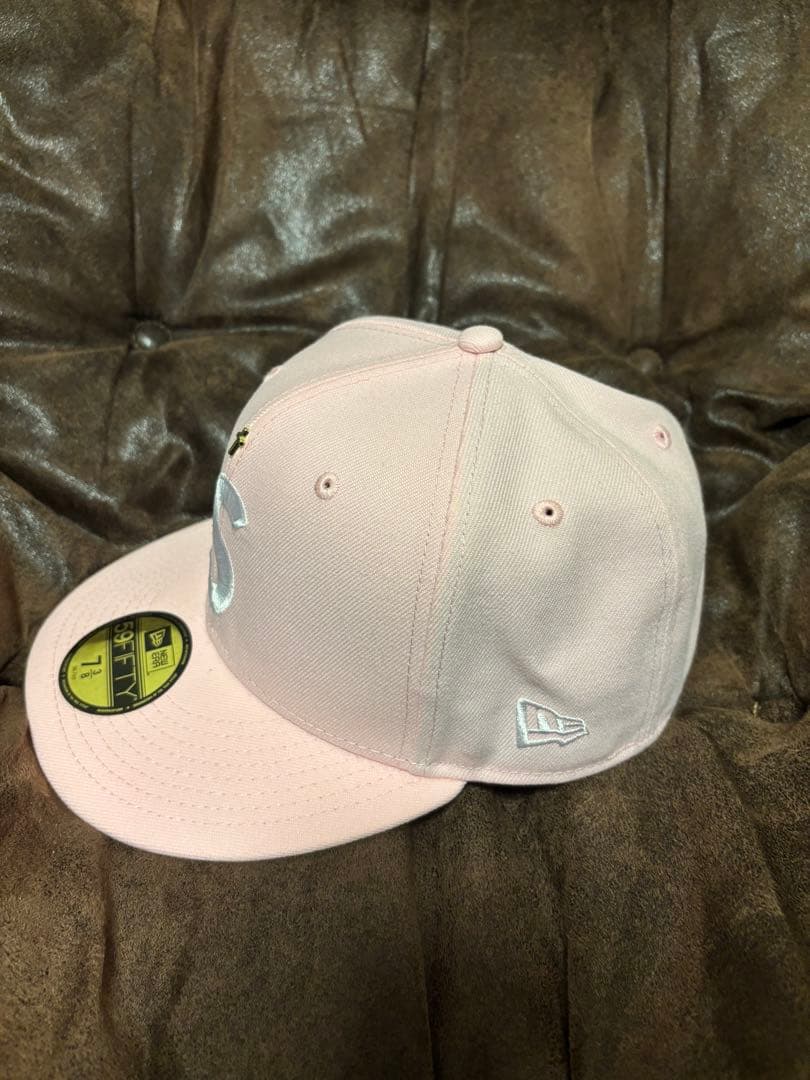 Supreme 59FIFTY ピンクキャップ 7 3/8