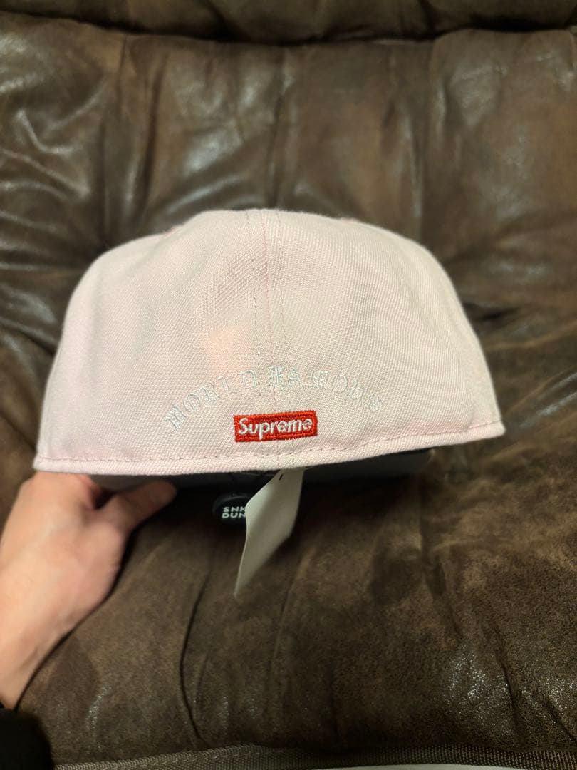 Supreme 59FIFTY ピンクキャップ 7 3/8