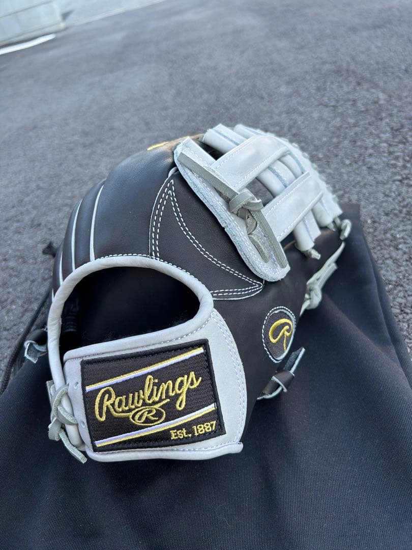 Rawlings 軟式グローブ Est. 1887 黒/グレー