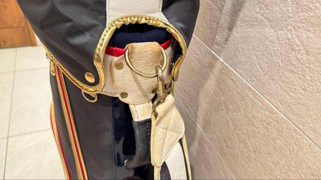 【生産終了稀少カラー】マークアンドロナ　キャディバッグ　トリコロールカラー