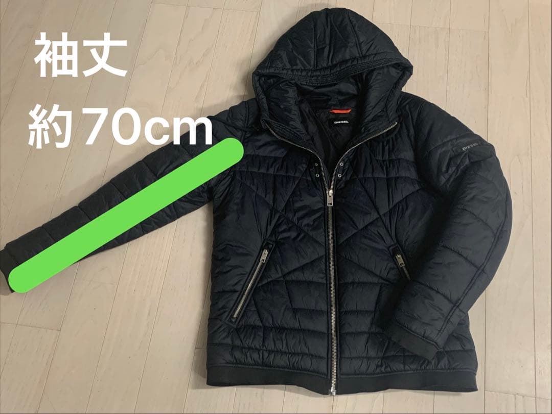 DIESEL 男性用　XL 美品　黒 キルティング ダウンジャケット