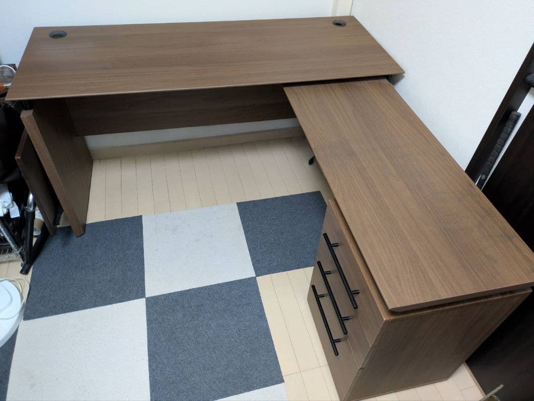 ニトリ L字型 システムデスク ラボーロ 140 机