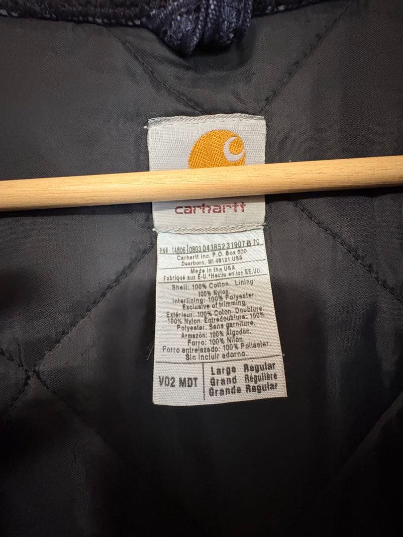 セール限界価格　Carhartt ダックベスト　90s usa製　ネイビー